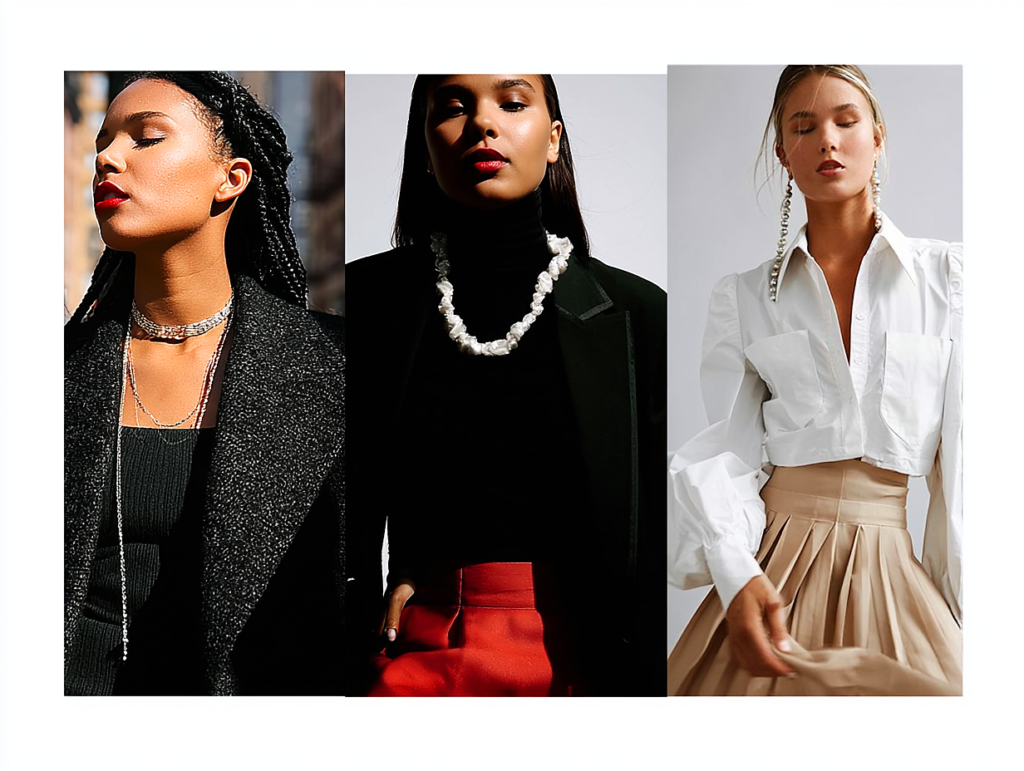 LaPerl fashion editorial collage